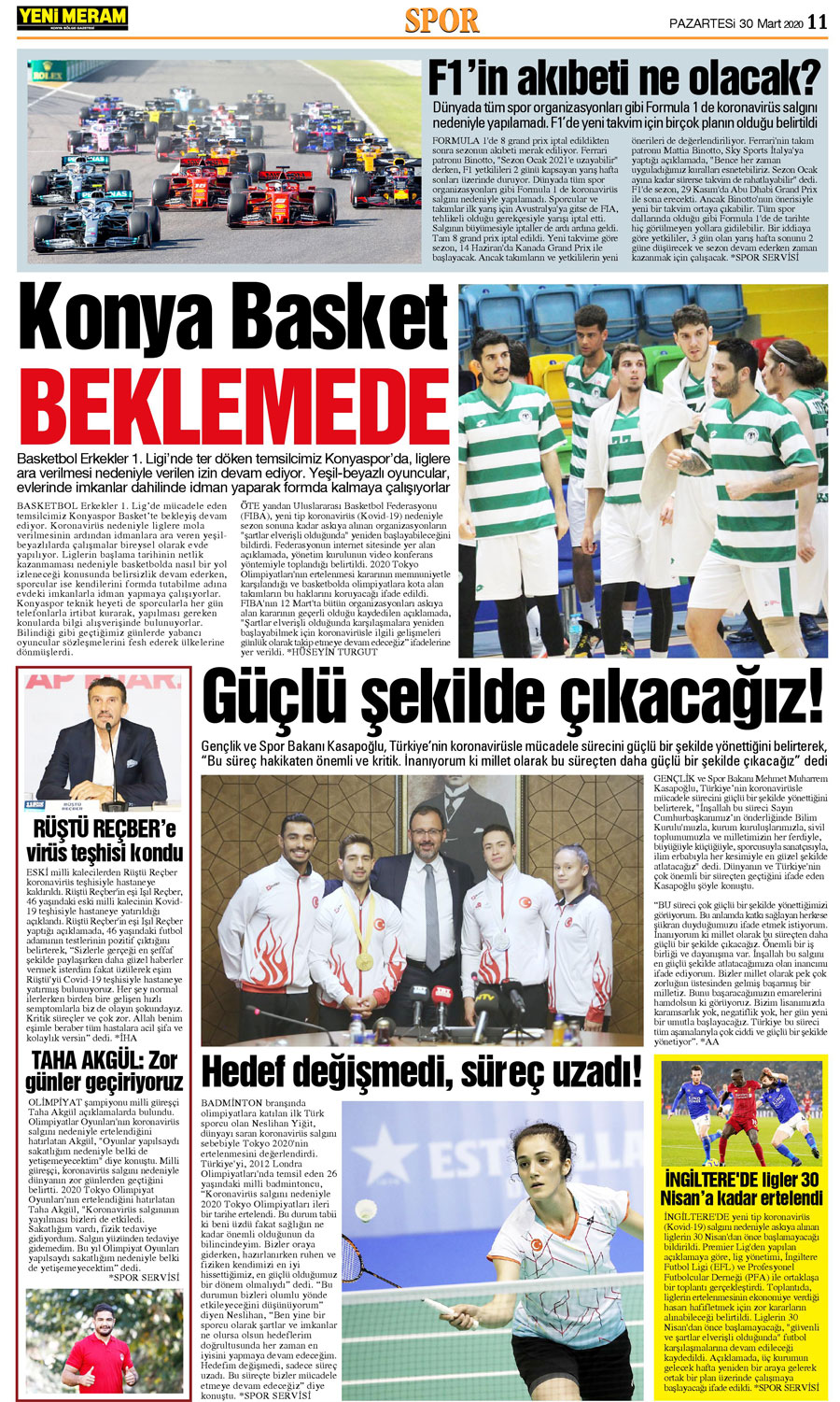 30 Mart 2020 Yeni Meram Gazetesi