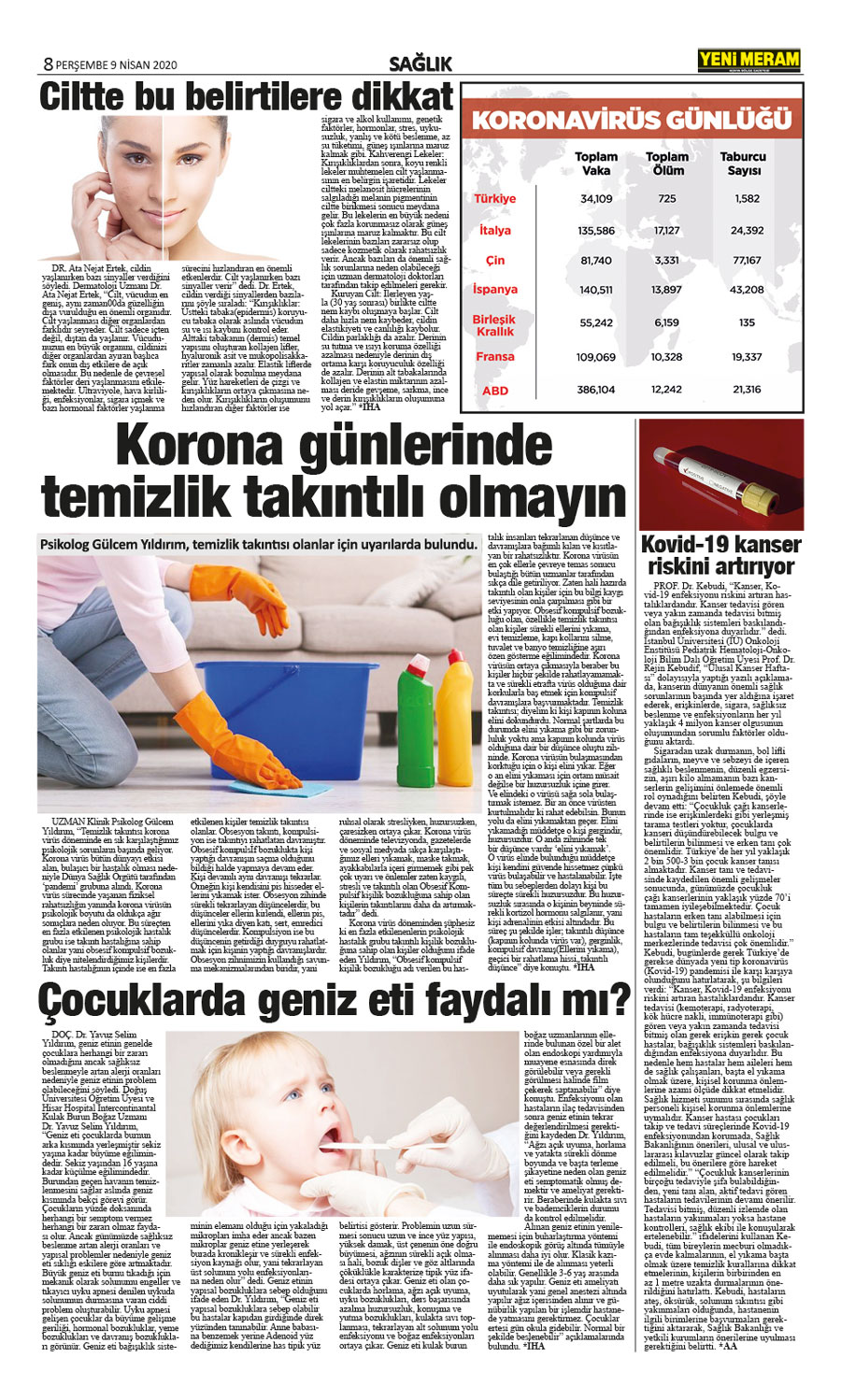 9 Nisan 2020 Yeni Meram Gazetesi