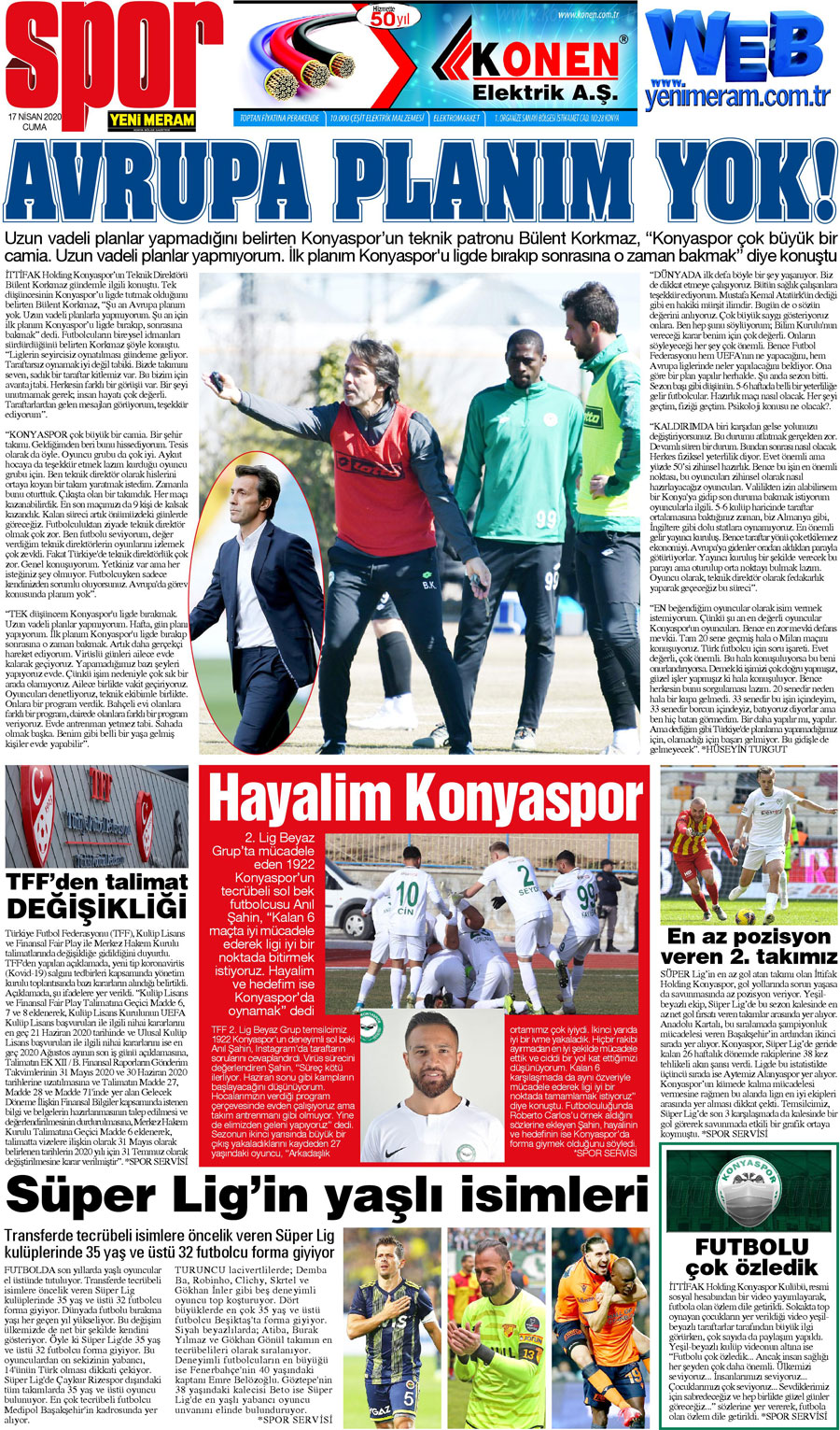 17 Nisan 2020 Yeni Meram Gazetesi