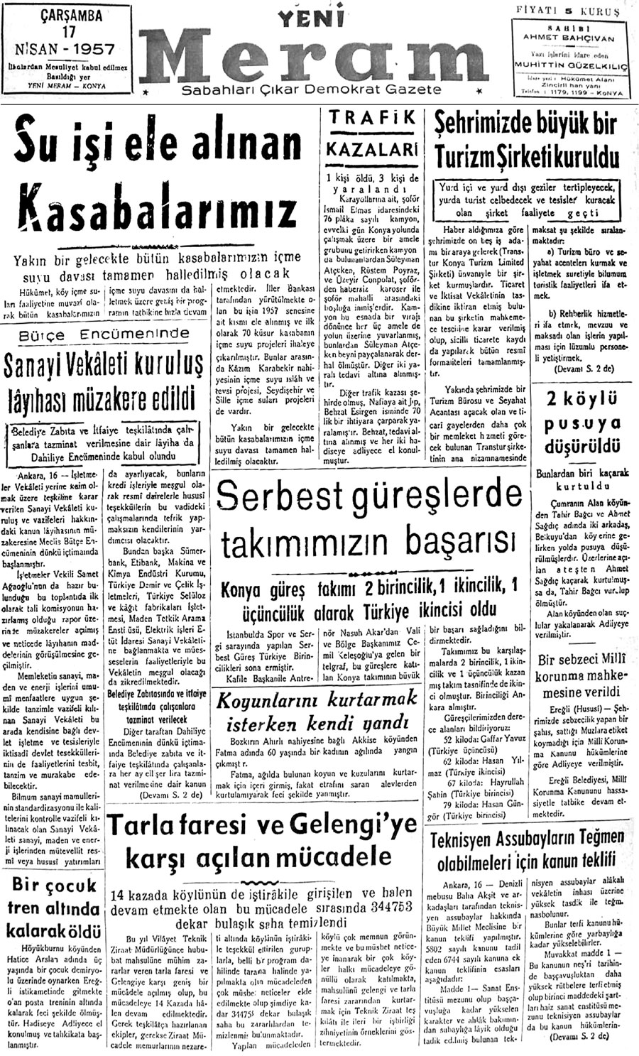 17 Nisan 2020 Yeni Meram Gazetesi