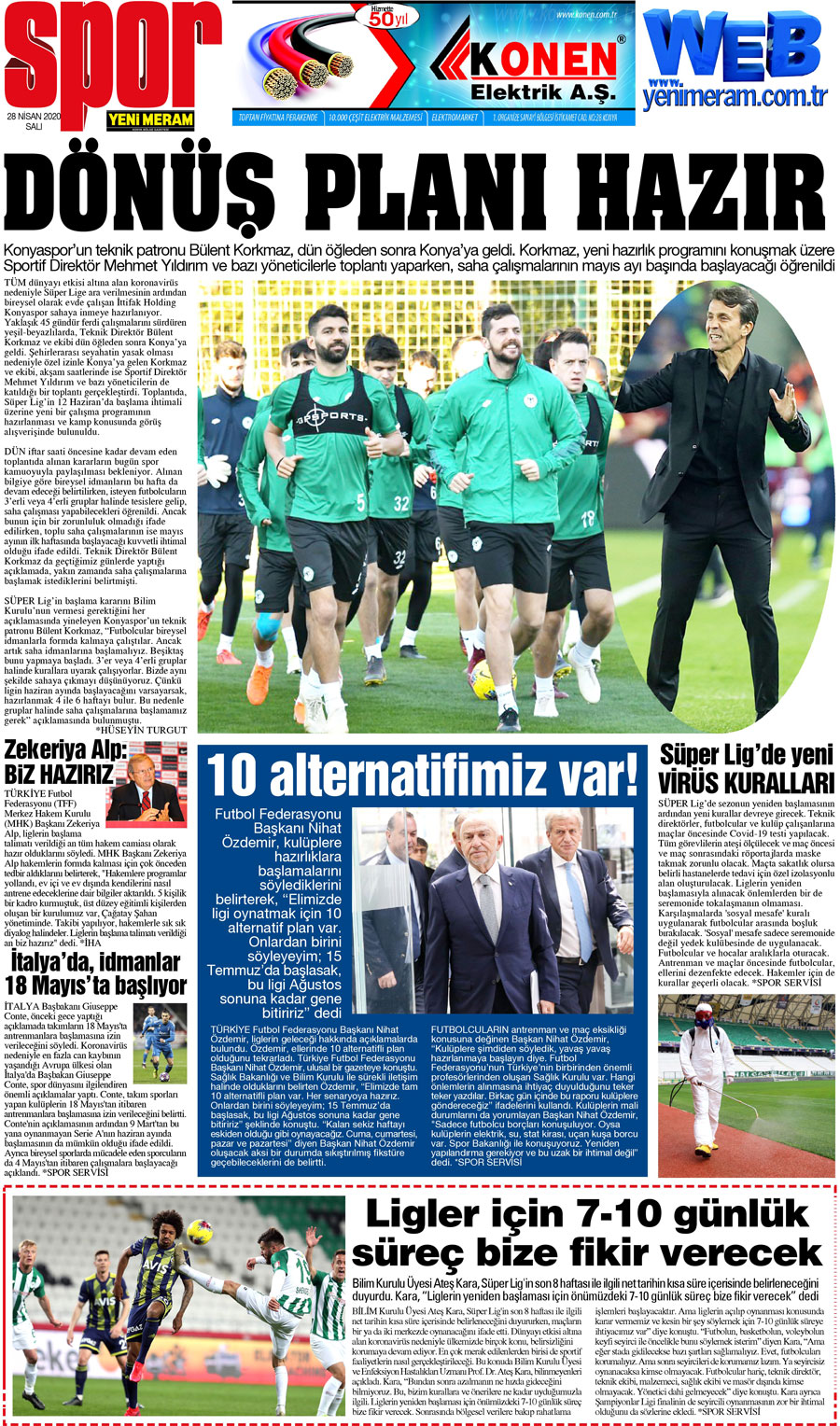 28 Nisan 2020 Yeni Meram Gazetesi