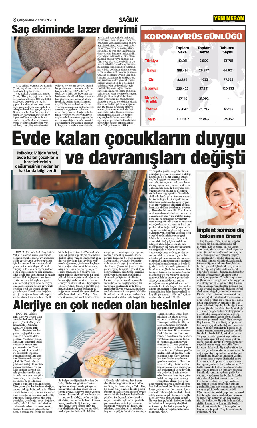 29 Nisan 2020 Yeni Meram Gazetesi