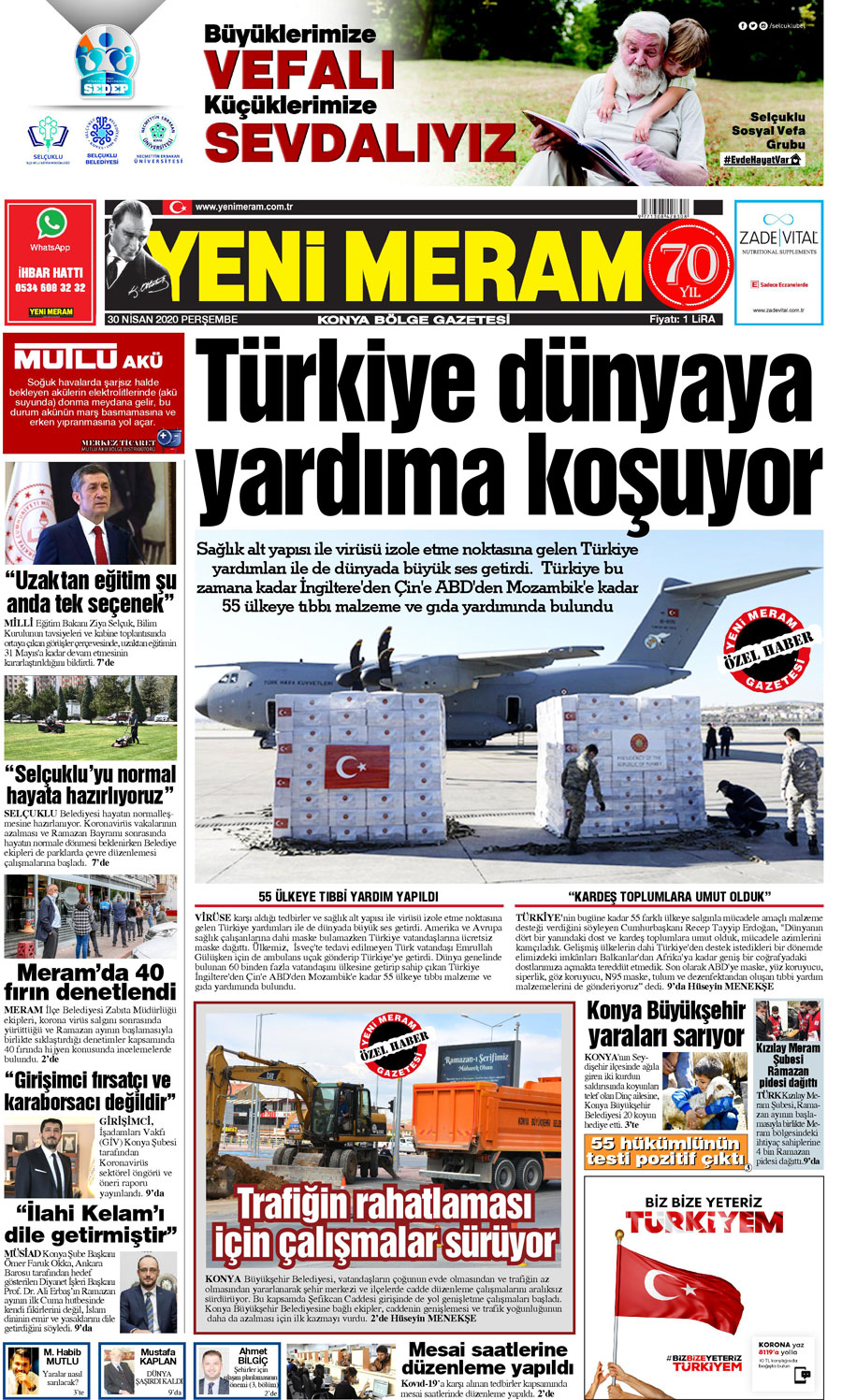 30 Nisan 2020 Yeni Meram Gazetesi