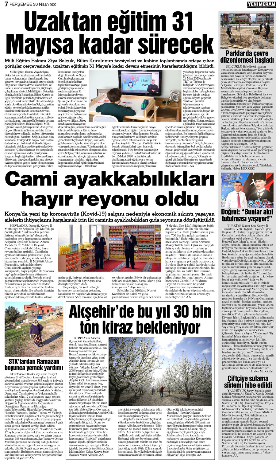 30 Nisan 2020 Yeni Meram Gazetesi