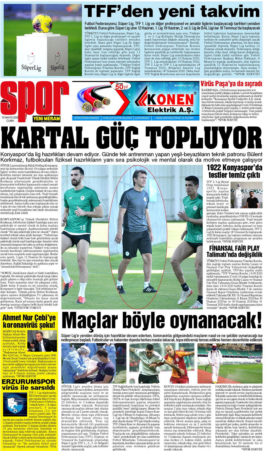 15 Mayıs 2020 Yeni Meram Gazetesi