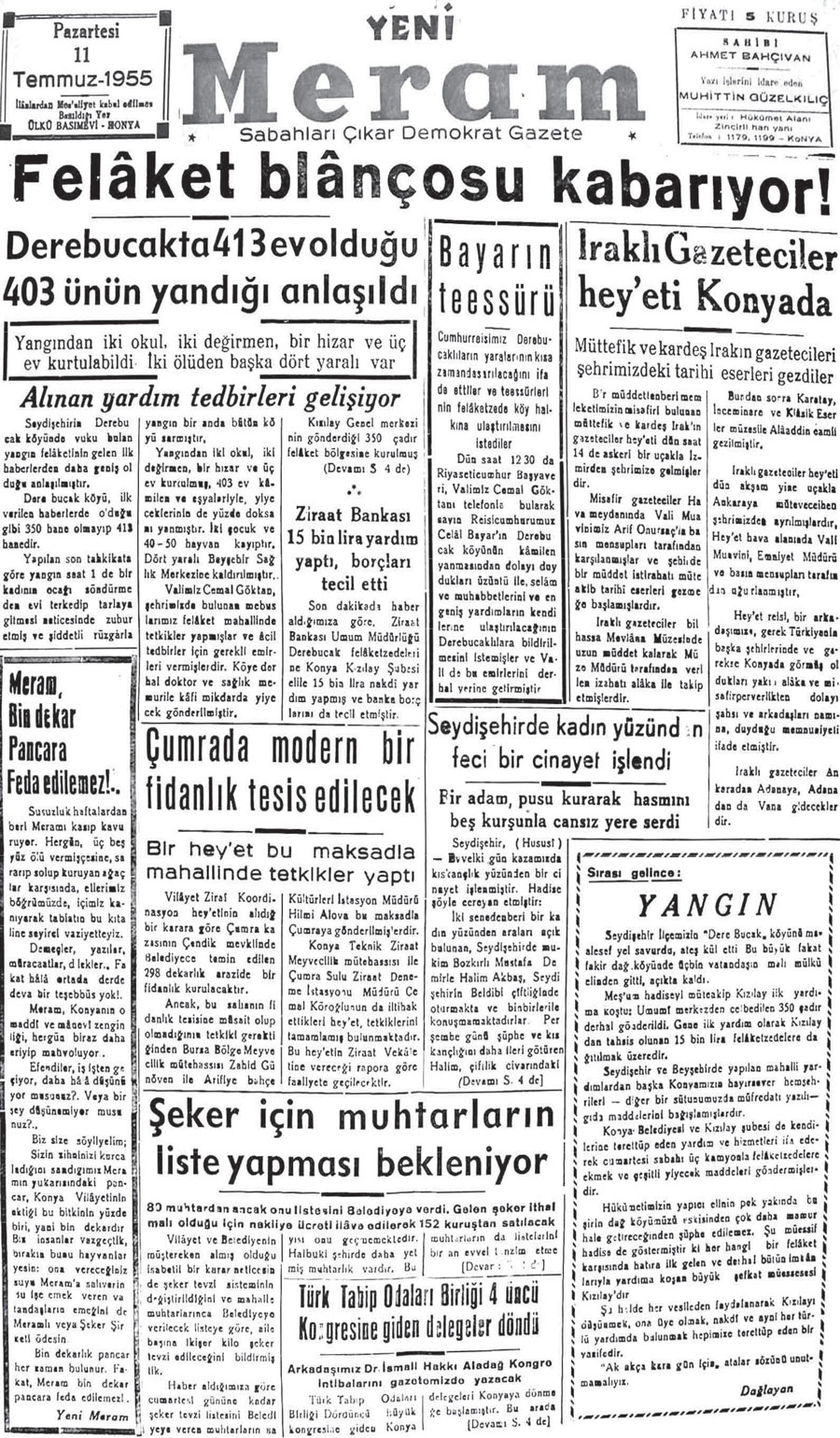 11 Temmuz 2020 Yeni Meram Gazetesi