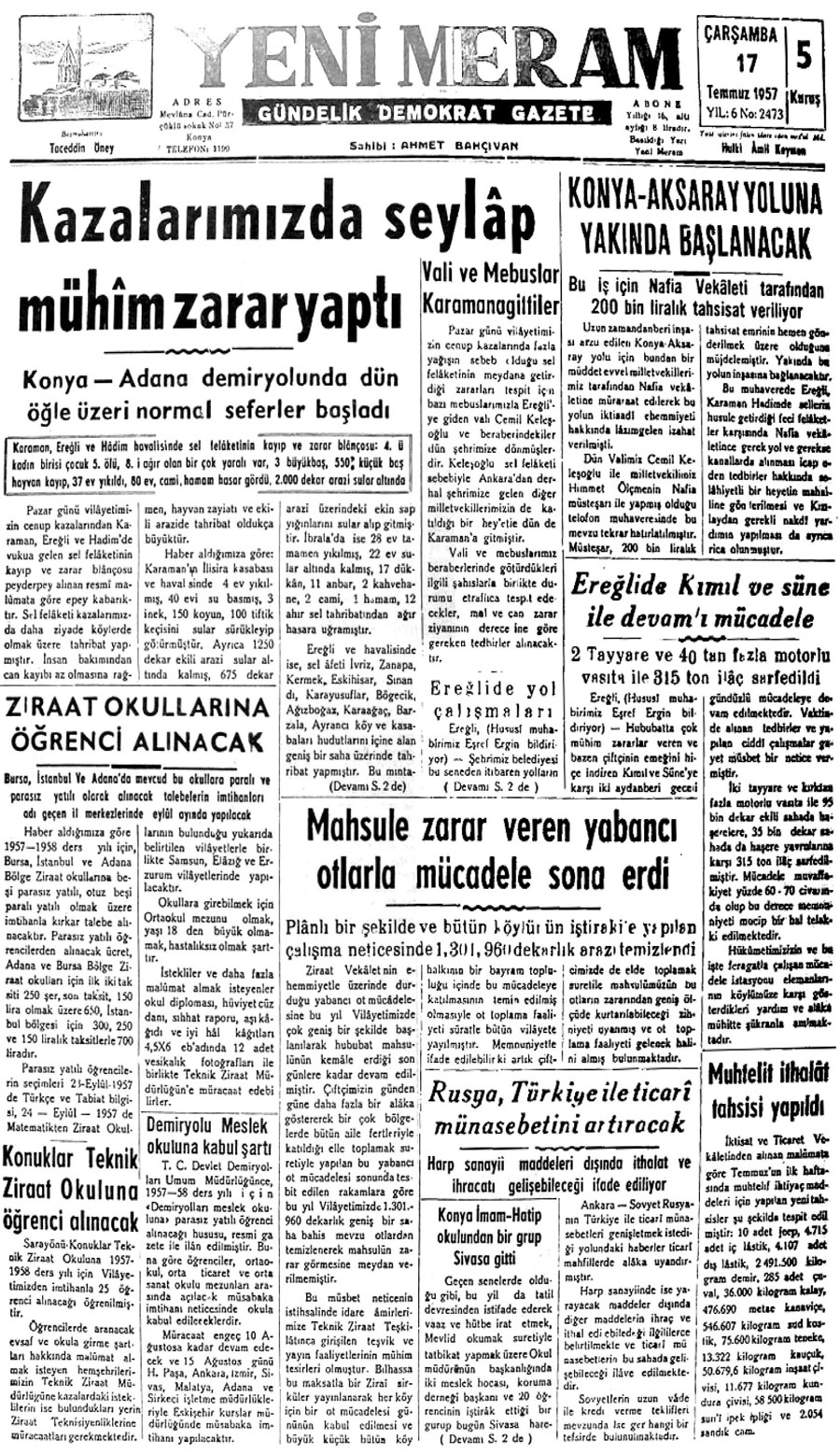 17 Temmuz 2020 Yeni Meram Gazetesi