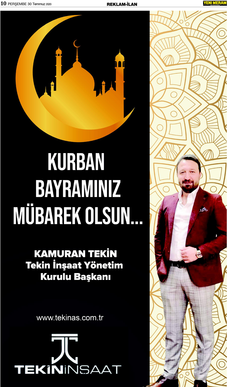 30 Temmuz 2020 Yeni Meram Gazetesi