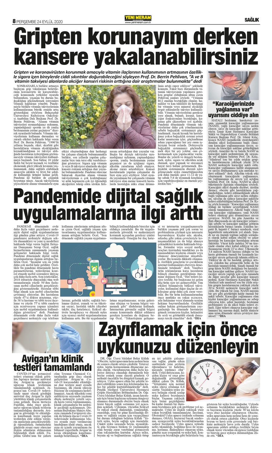 24 Eylül 2020 Yeni Meram Gazetesi