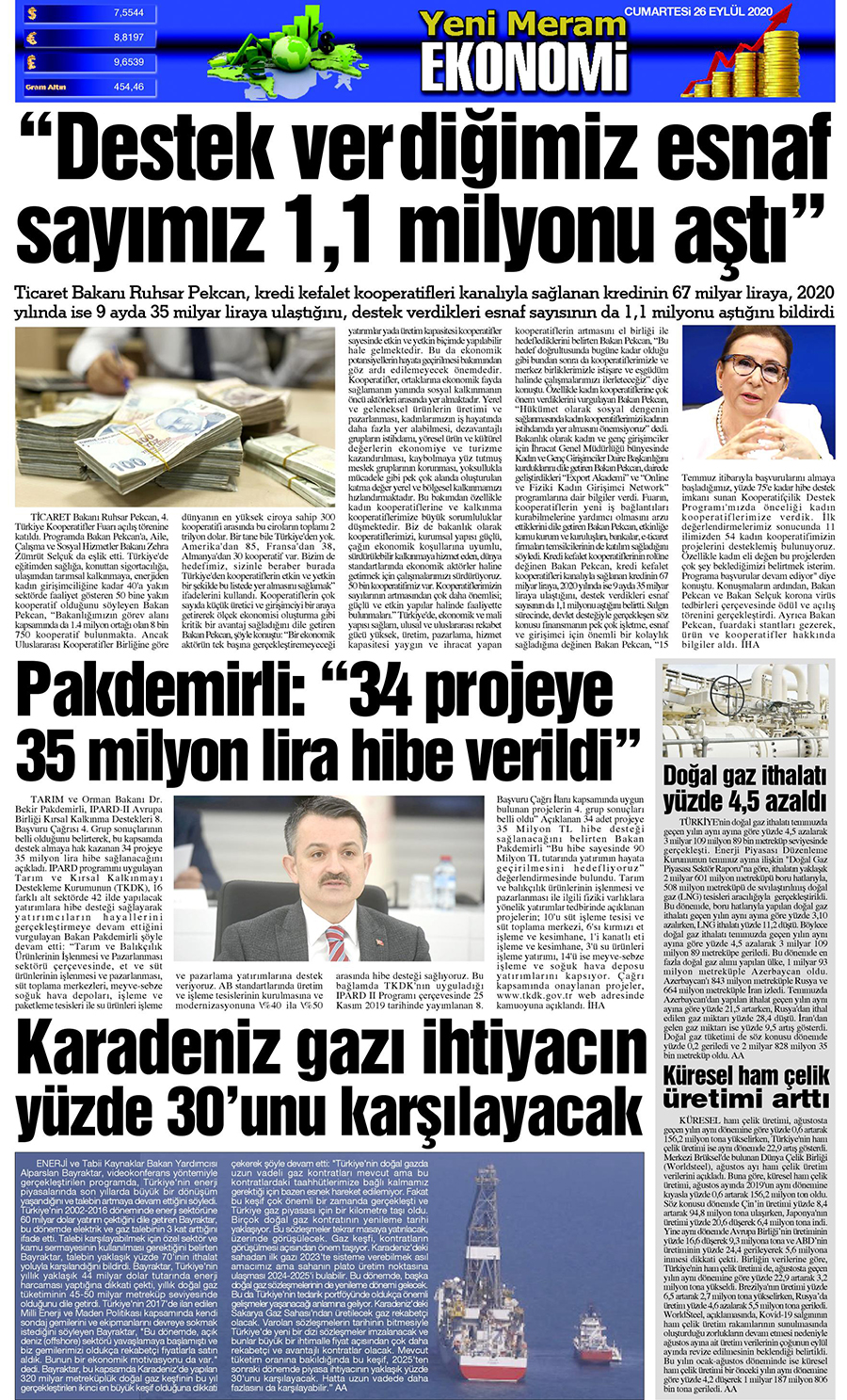 26 Eylül 2020 Yeni Meram Gazetesi