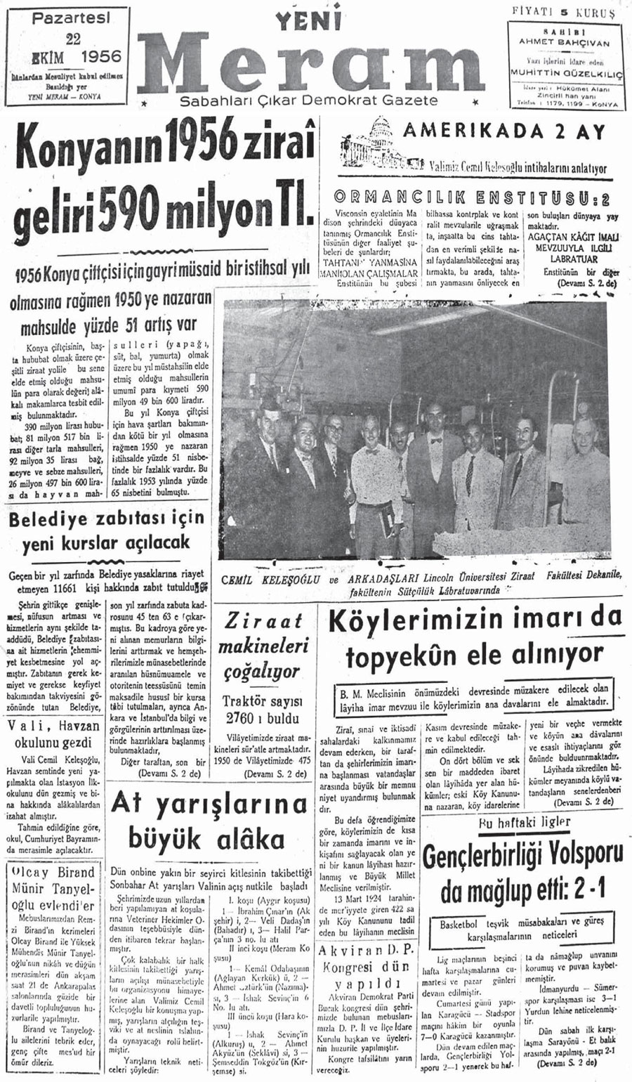 22 Ekim 2020 Yeni Meram Gazetesi