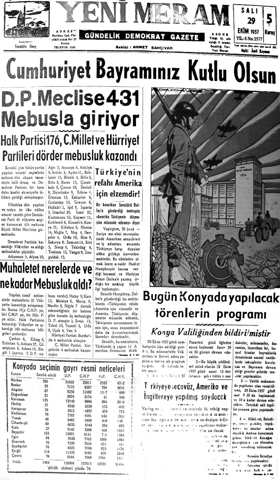 29 Ekim 2020 Yeni Meram Gazetesi