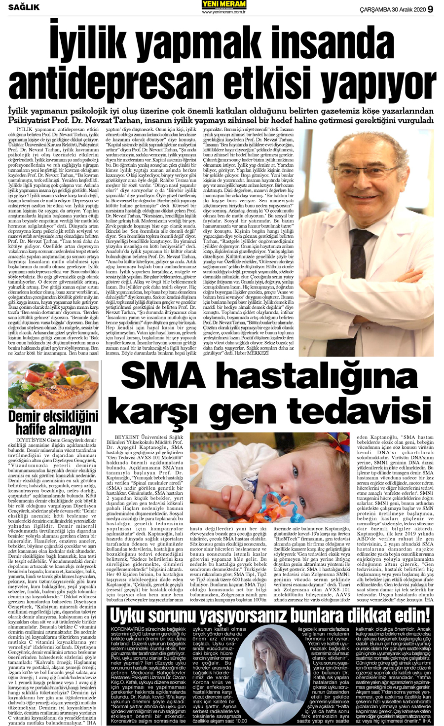 30 Aralık 2020 Yeni Meram Gazetesi