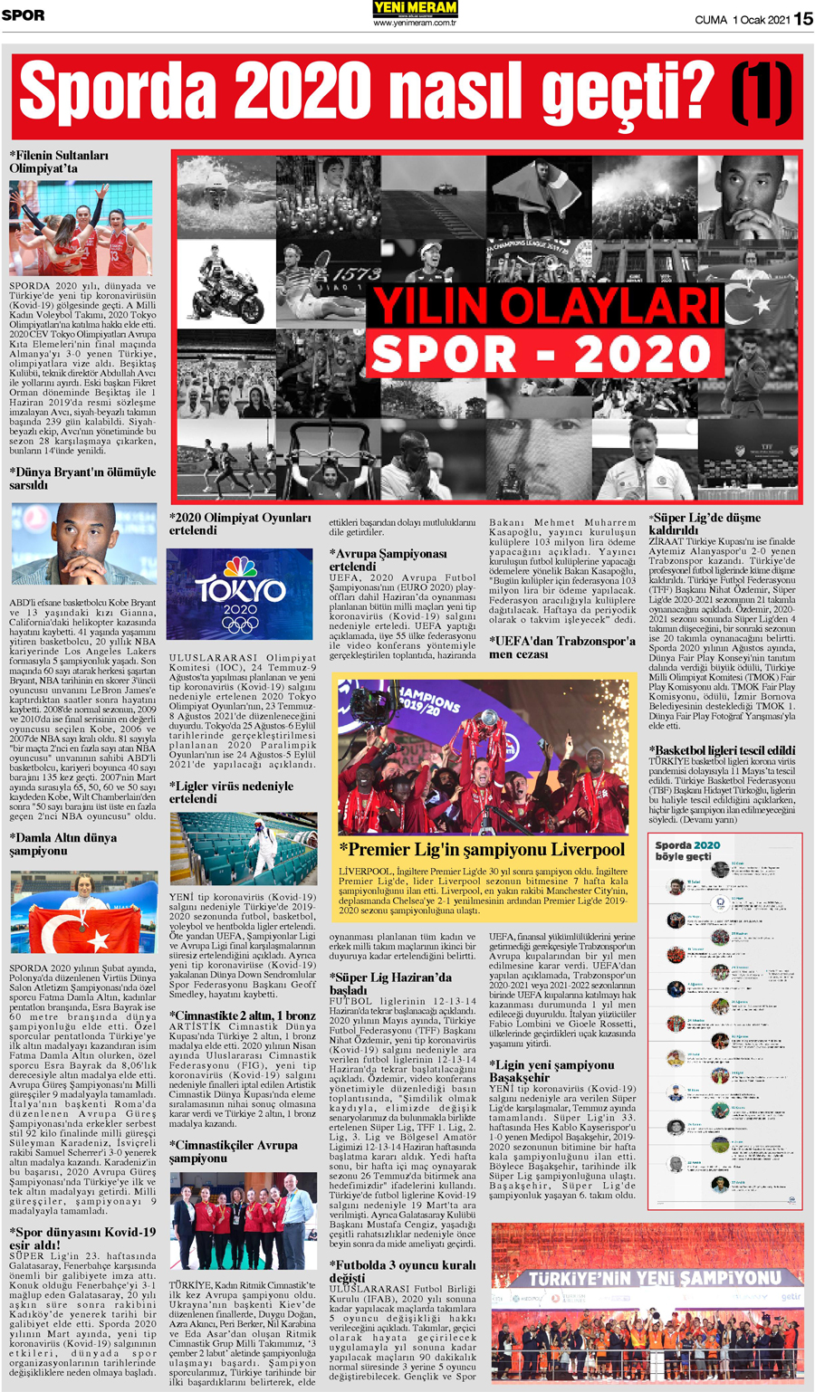 1 Ocak 2021 Yeni Meram Gazetesi