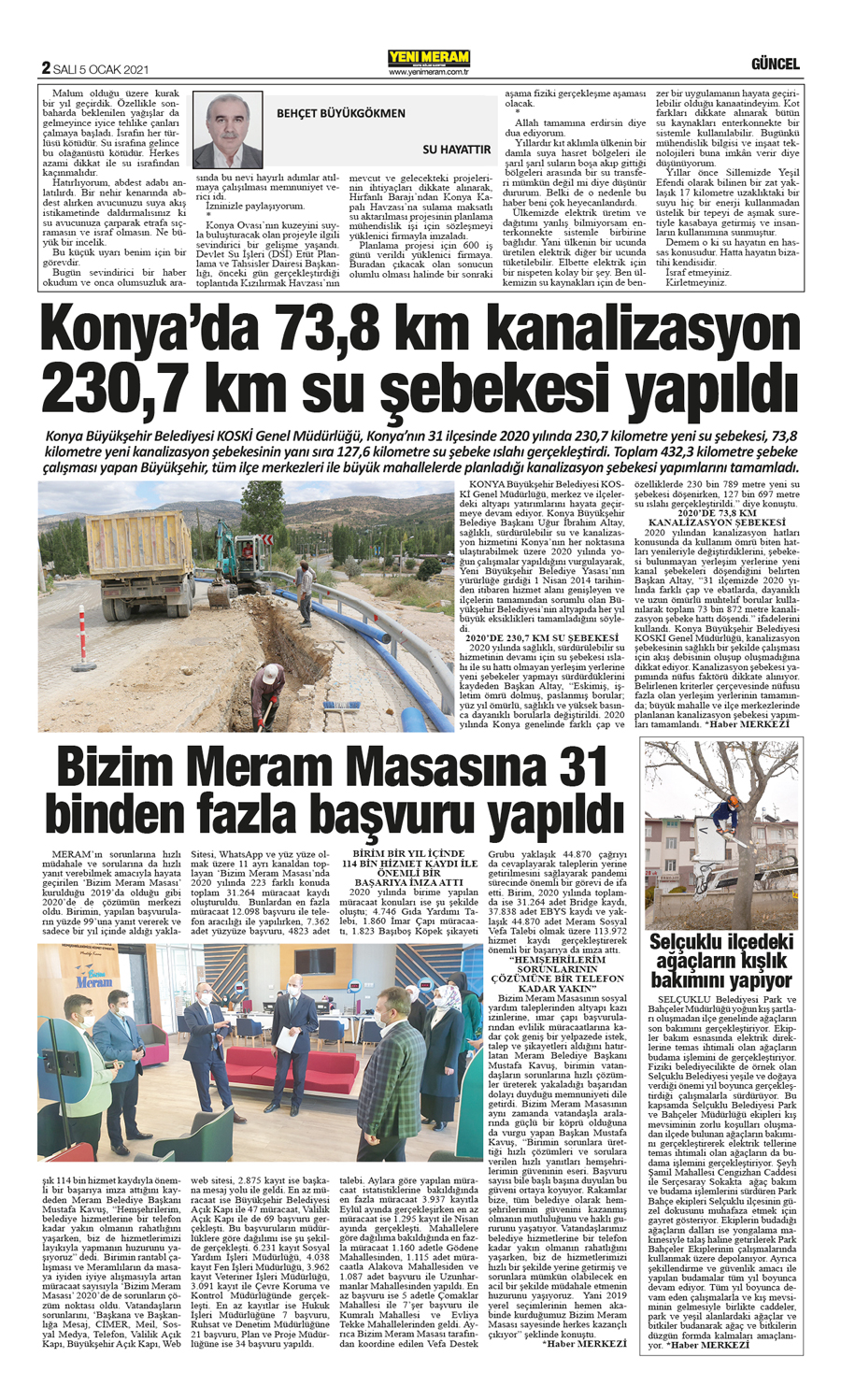 5 Ocak 2021 Yeni Meram Gazetesi