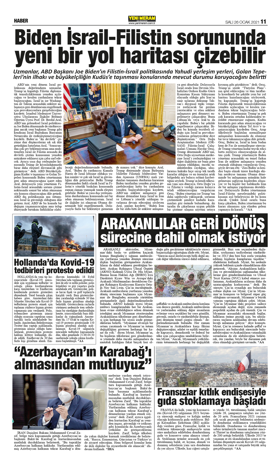 26 Ocak 2021 Yeni Meram Gazetesi