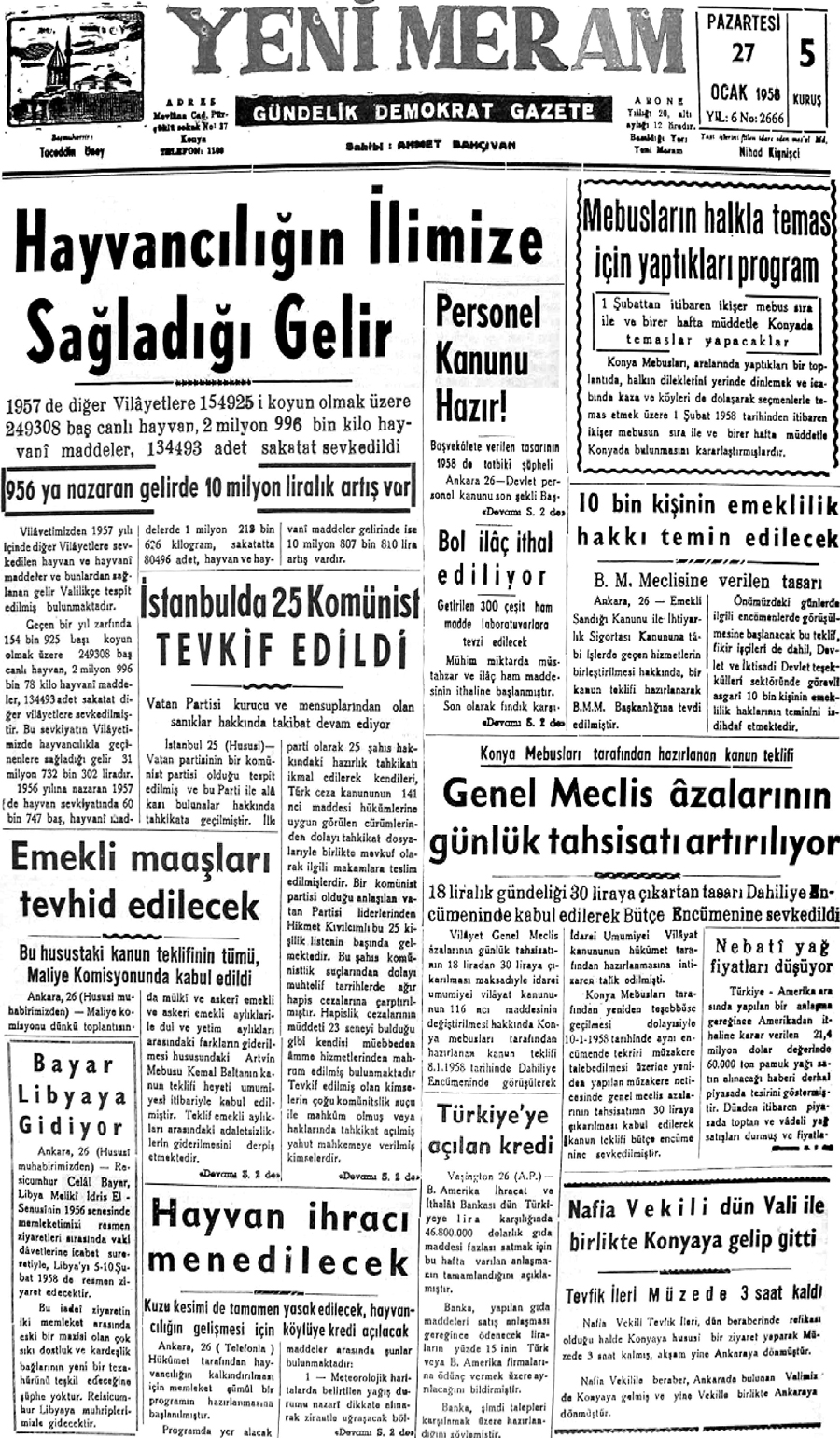 27 Ocak 2021 Yeni Meram Gazetesi