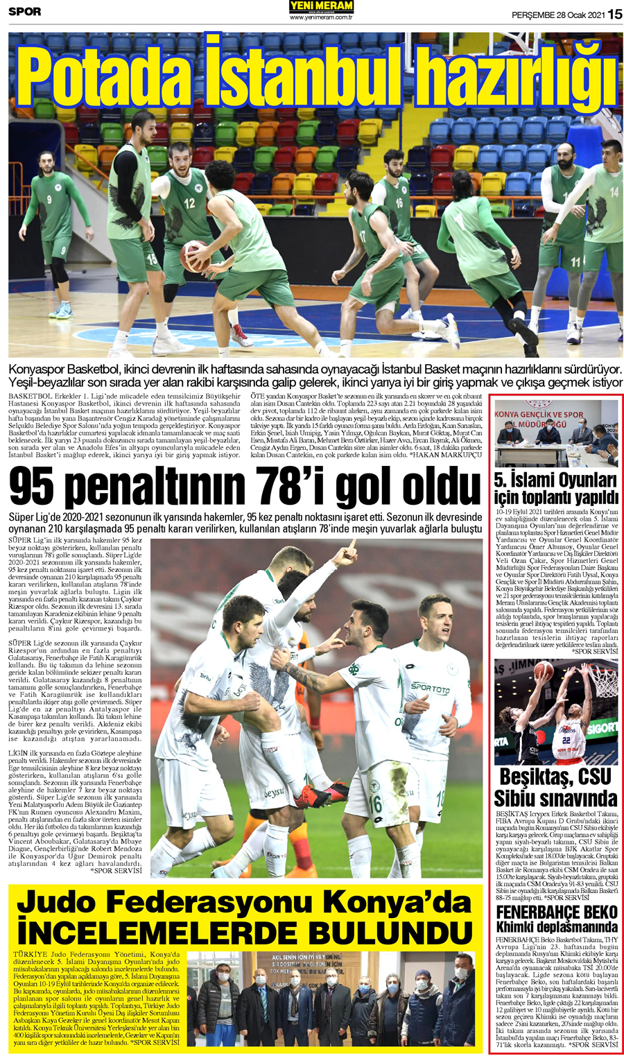 28 Ocak 2021 Yeni Meram Gazetesi