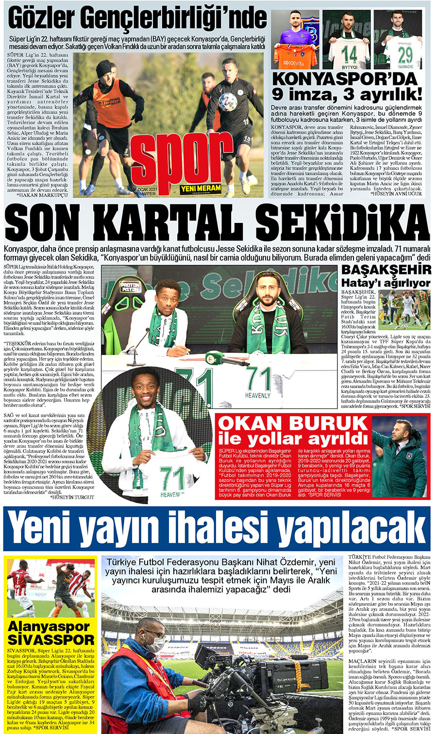 30 Ocak 2021 Yeni Meram Gazetesi