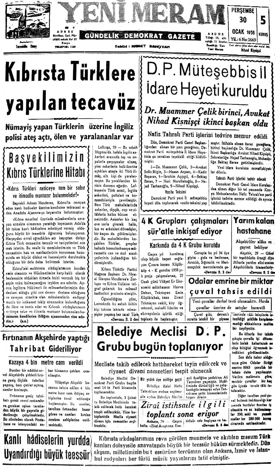 30 Ocak 2021 Yeni Meram Gazetesi