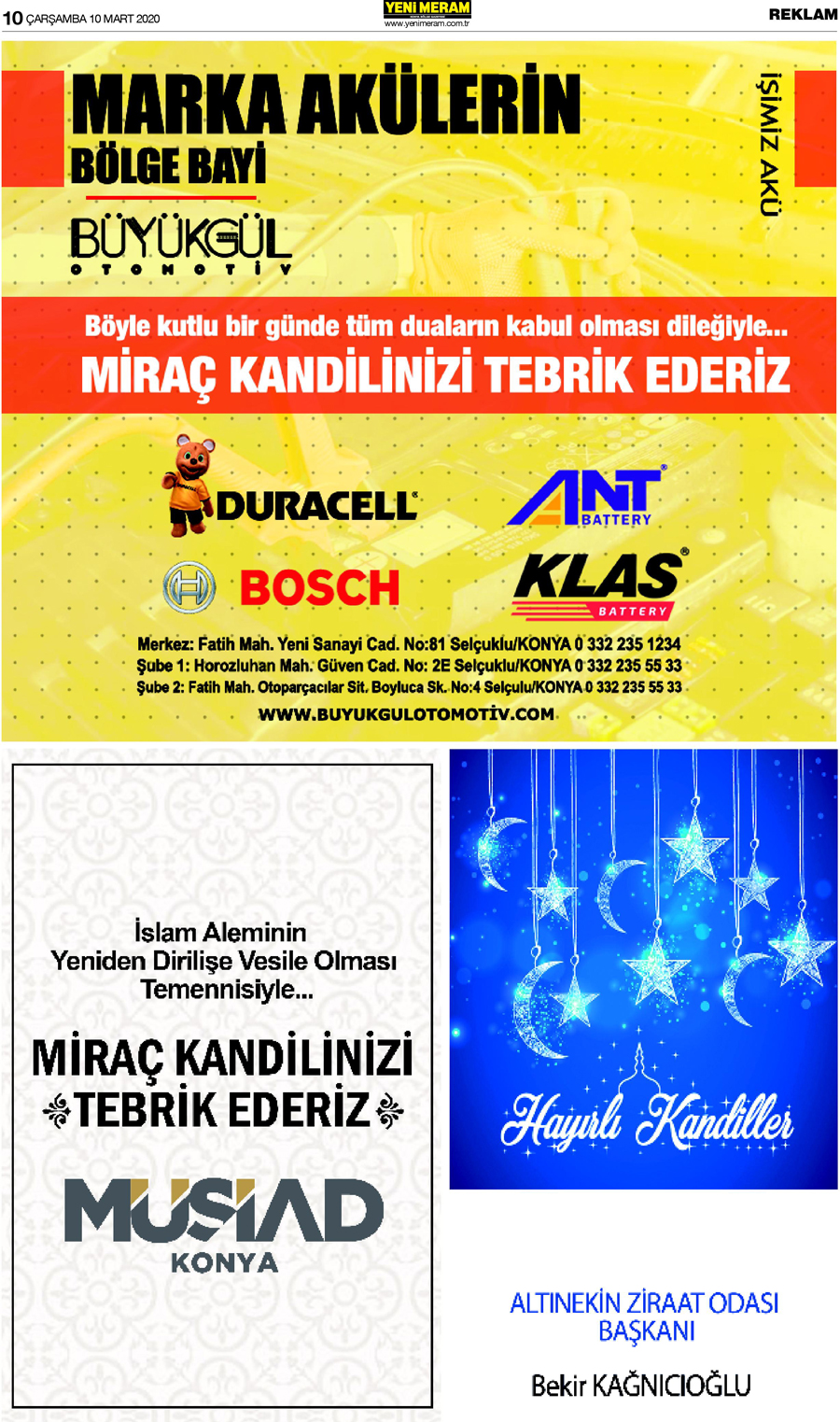 10 Mart 2021 Yeni Meram Gazetesi