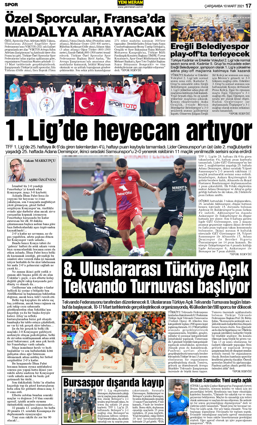 10 Mart 2021 Yeni Meram Gazetesi