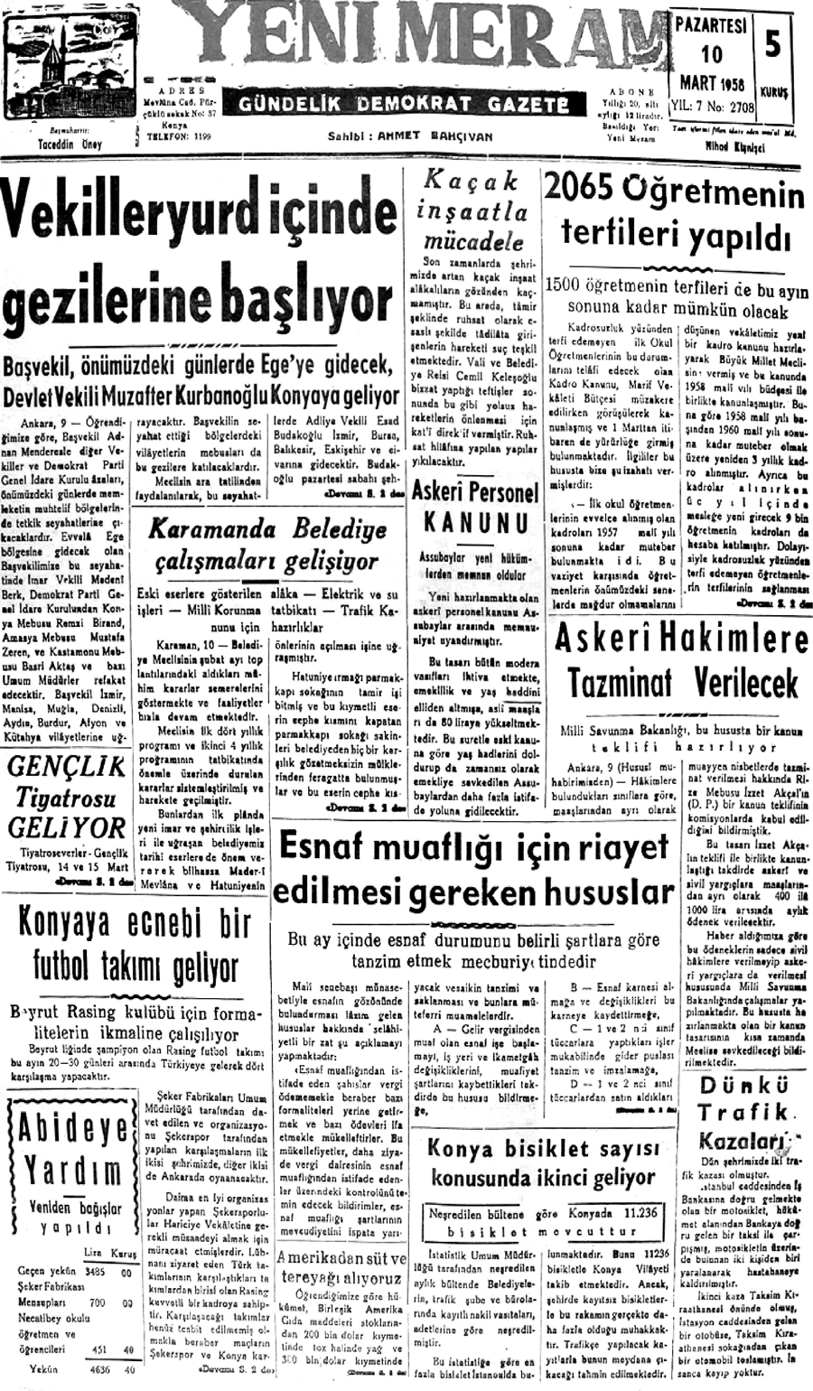 10 Mart 2021 Yeni Meram Gazetesi