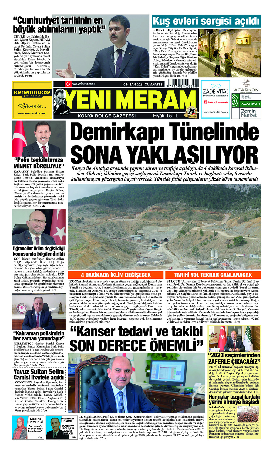 10 Nisan 2021 Yeni Meram Gazetesi