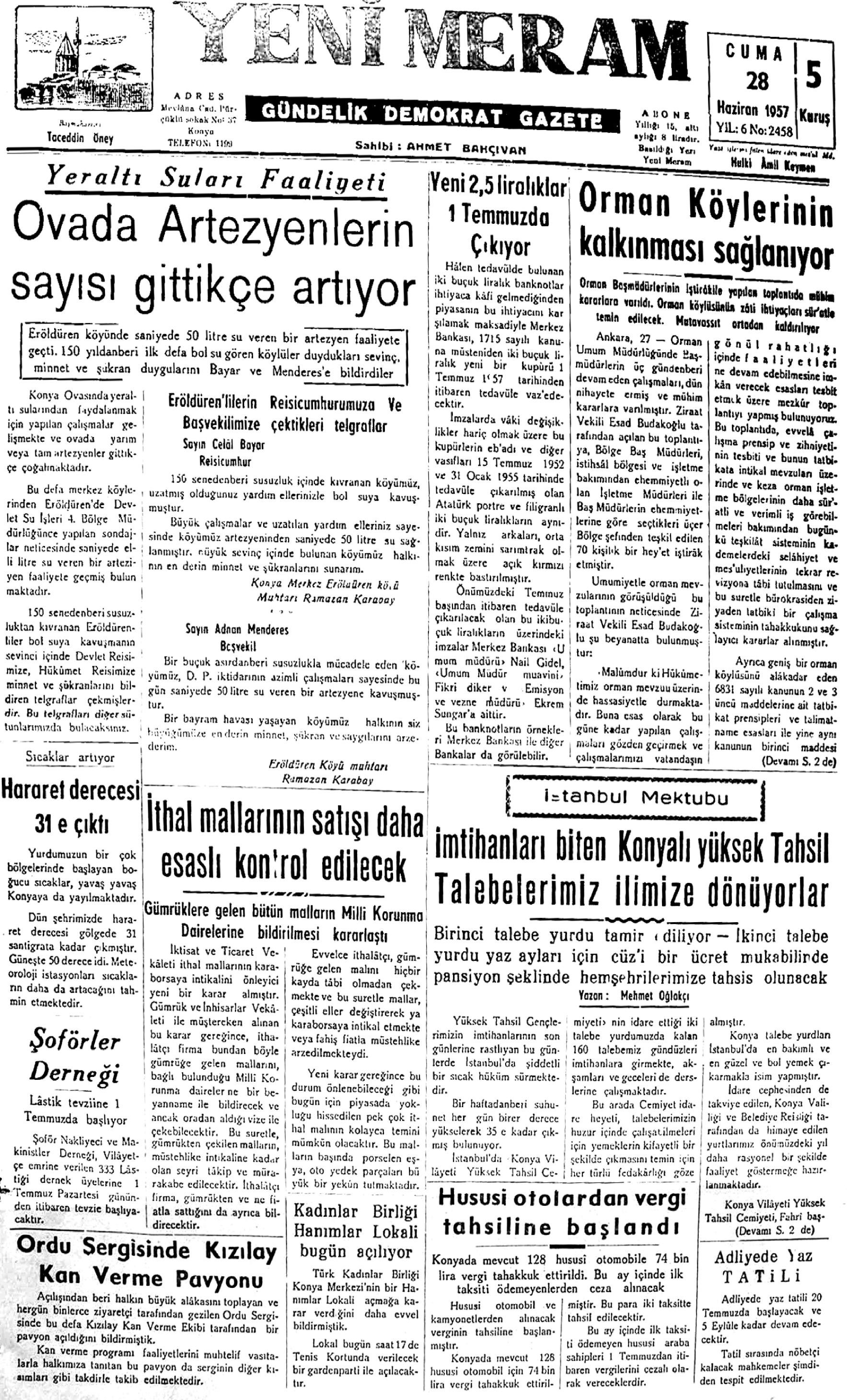 28 Haziran2021 Yeni Meram Gazetesi
