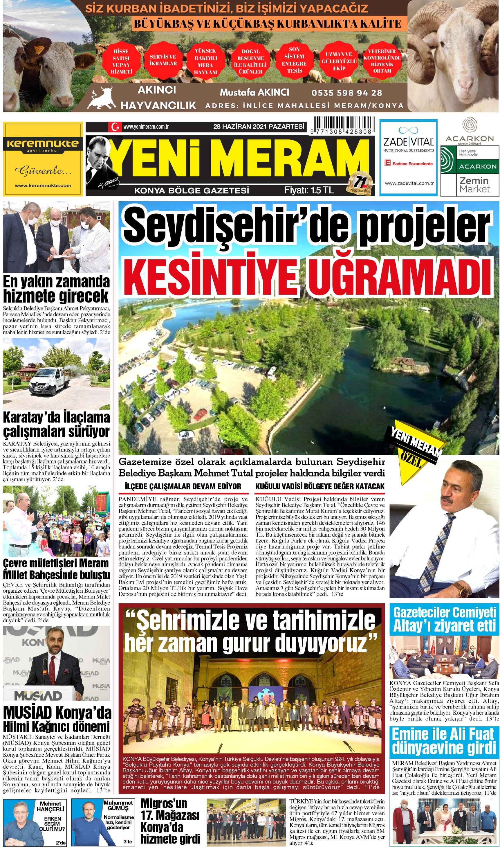 28 Haziran2021 Yeni Meram Gazetesi
