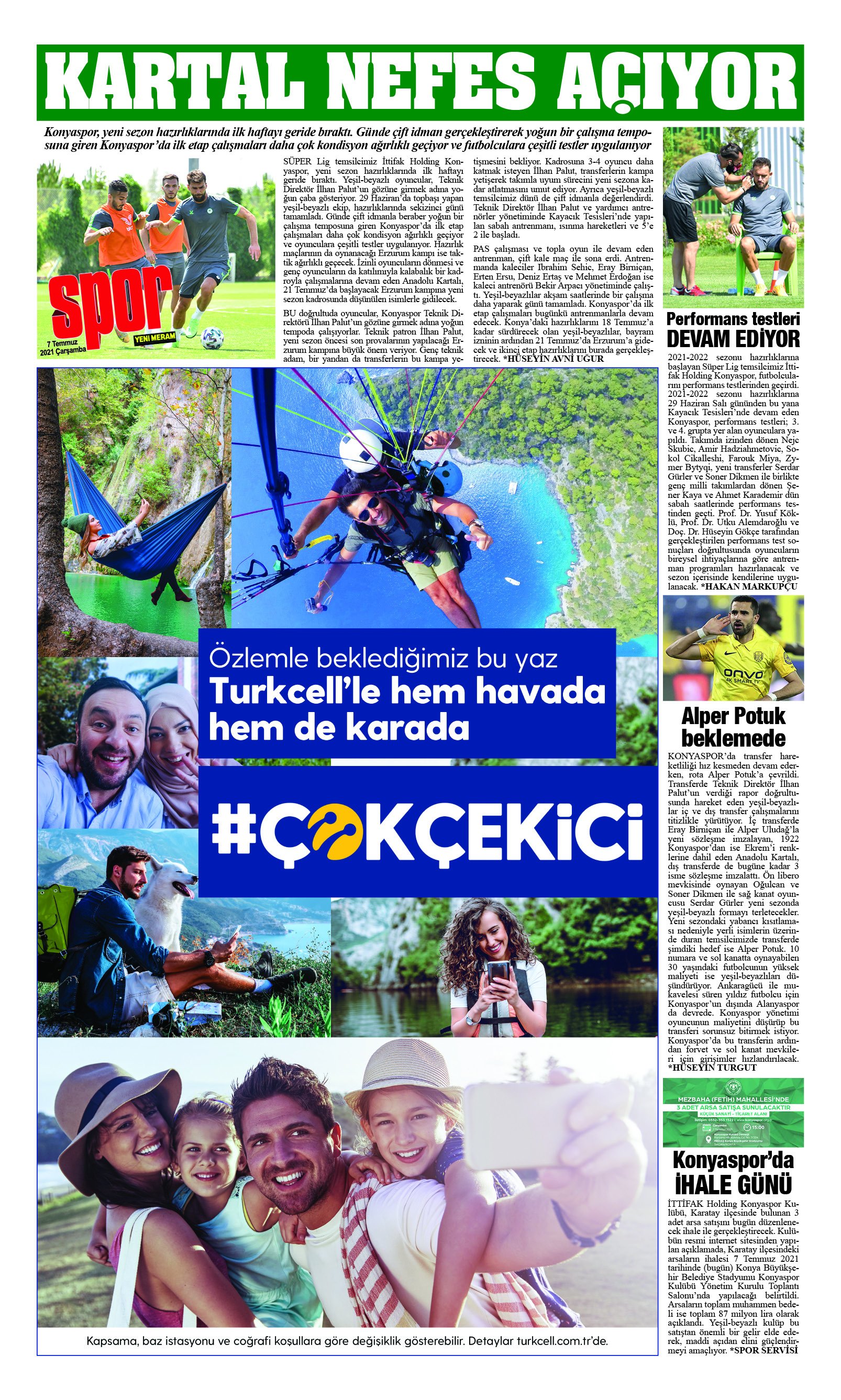 7 Temmuz 2021 Yeni Meram Gazetesi