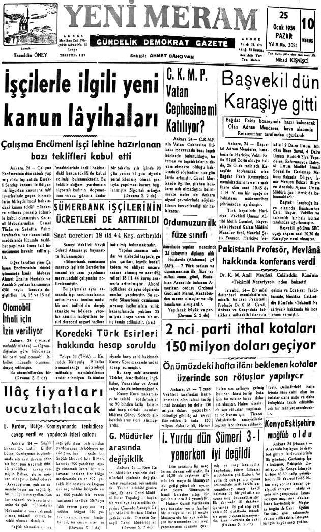 25 Ocak 2022 Yeni Meram Gazetesi
