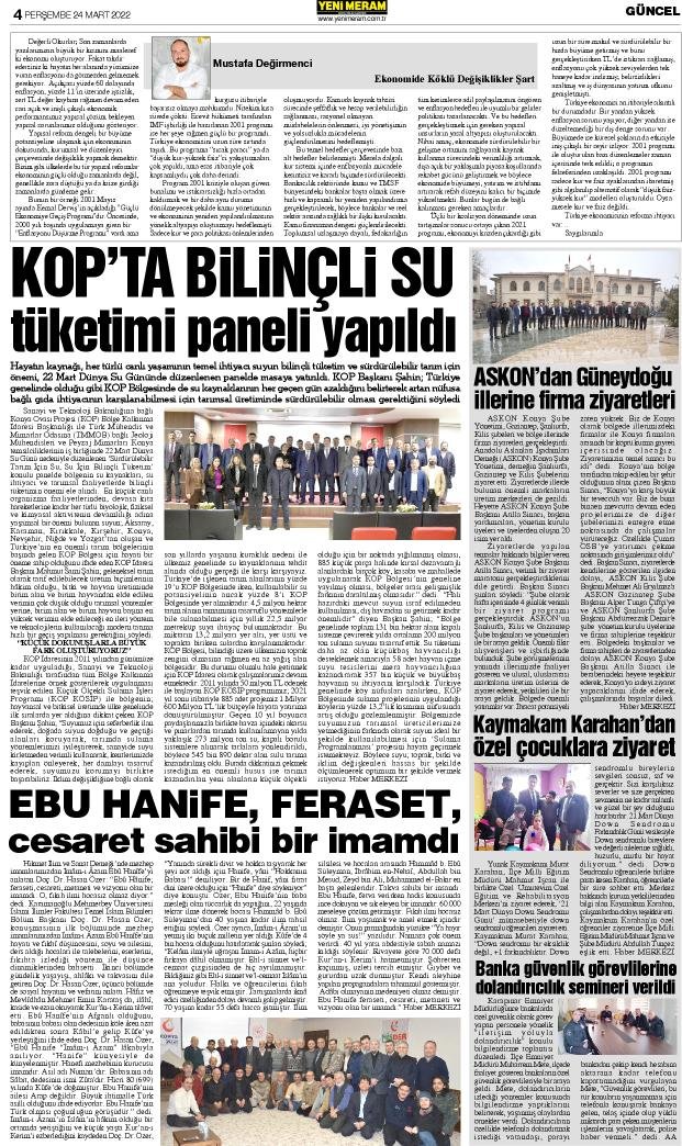 24 Mart 2022 Yeni Meram Gazetesi
