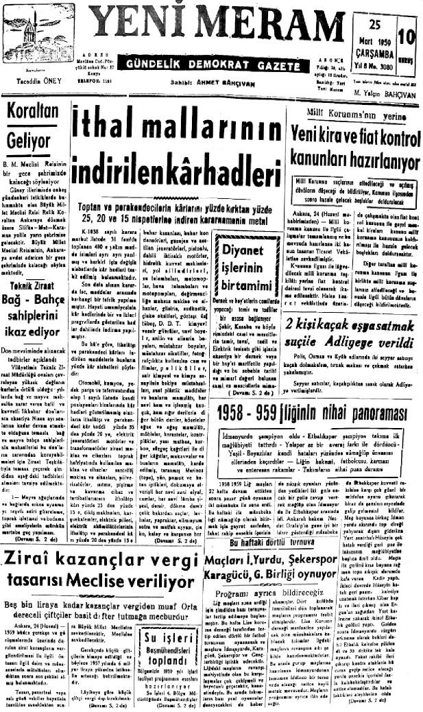 25 Mart 2022 Yeni Meram Gazetesi
