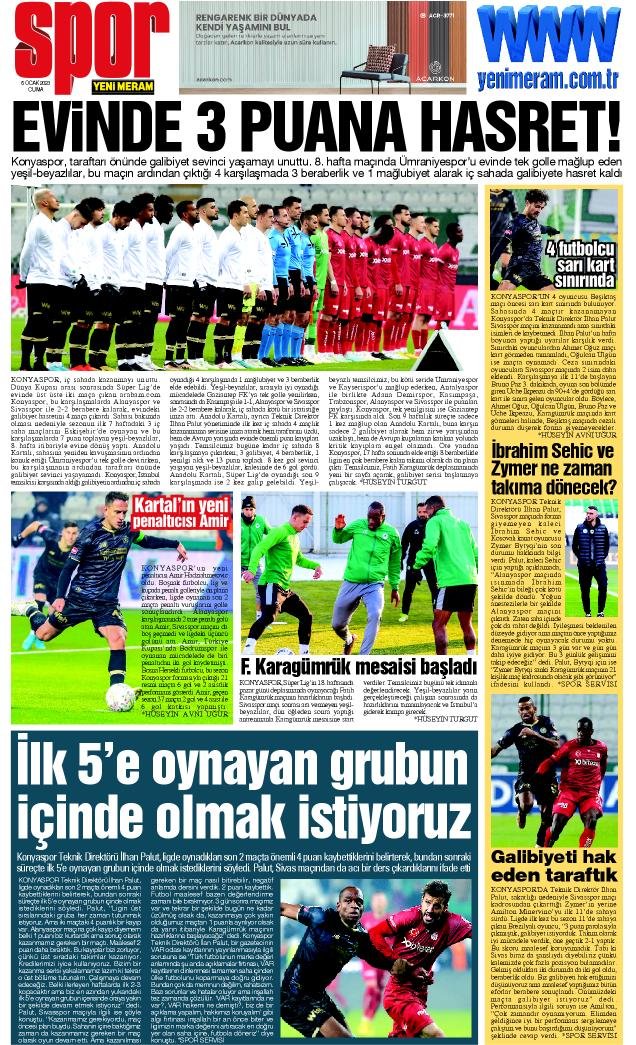 6 Ocak 2023 Yeni Meram Gazetesi
