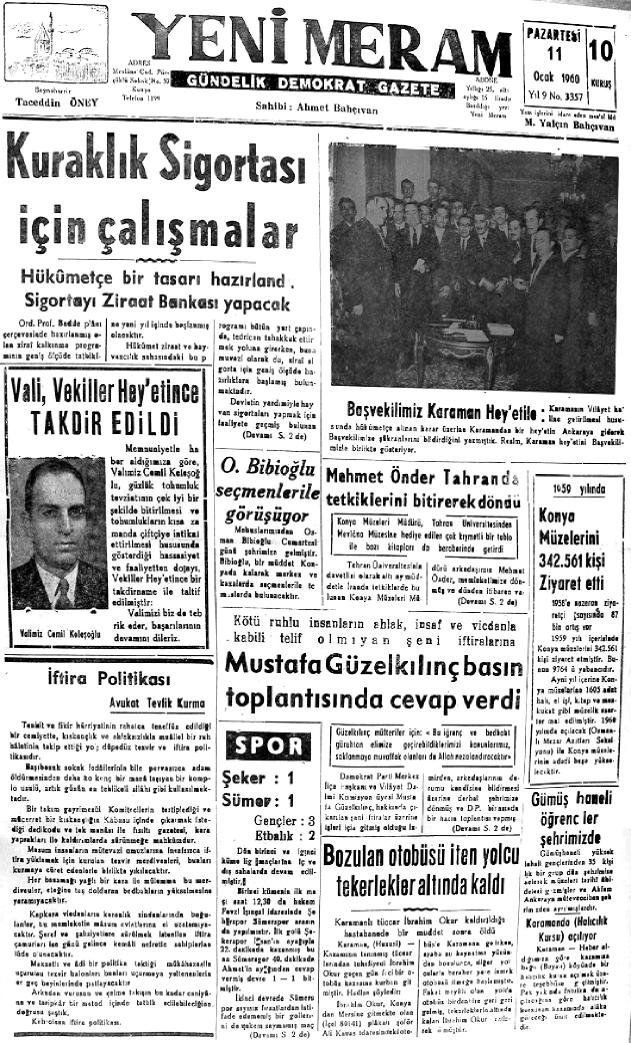 11 Ocak 2023 Yeni Meram Gazetesi
