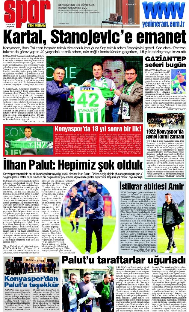 18 Ocak 2023 Yeni Meram Gazetesi
