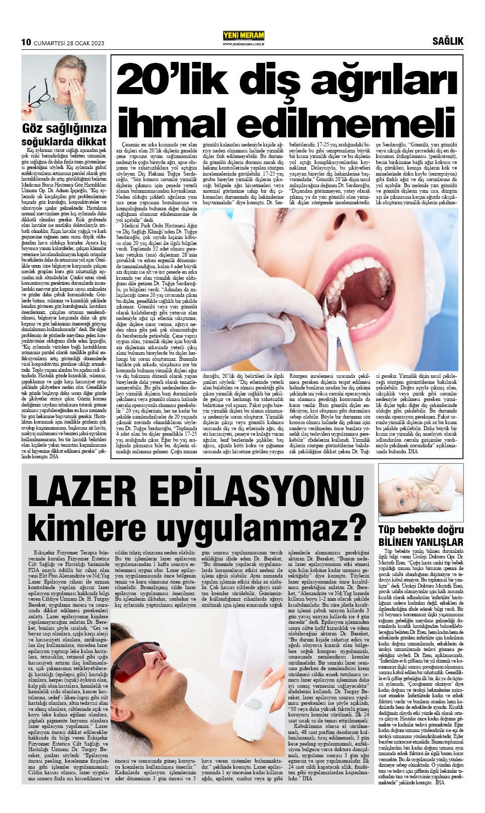 28 Ocak 2023 Yeni Meram Gazetesi