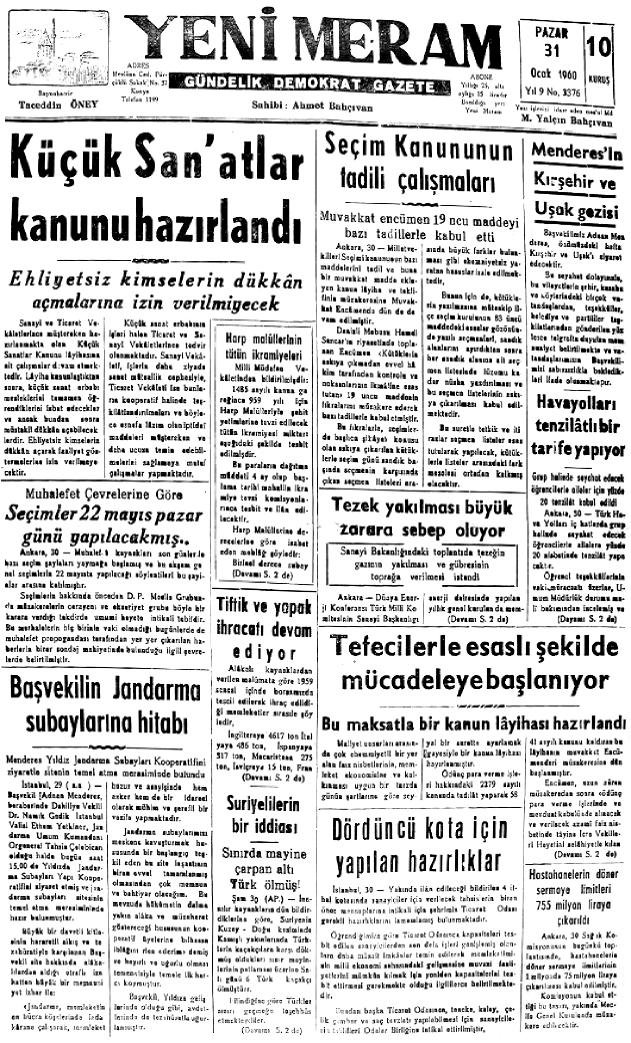 31 Ocak 2023 Yeni Meram Gazetesi
