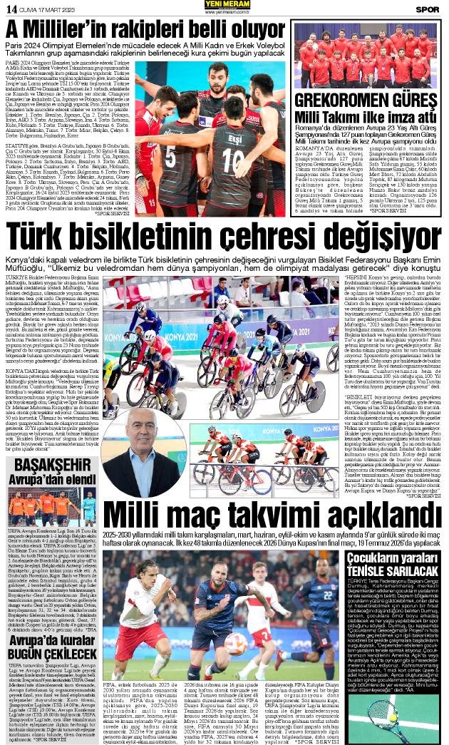 17 Mart 2023 Yeni Meram Gazetesi
