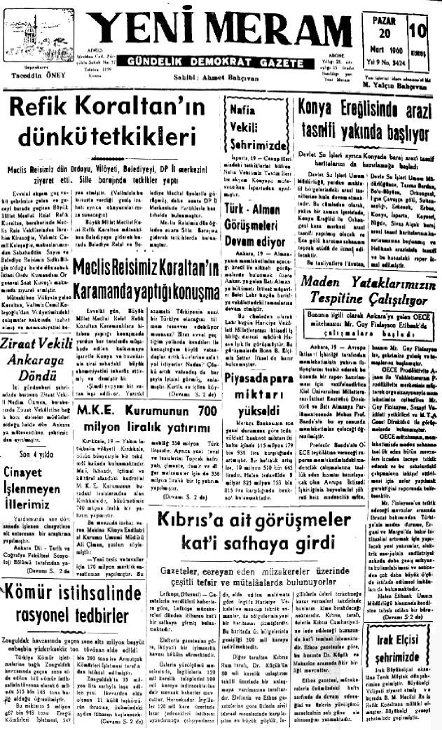 20Mart 2023 Yeni Meram Gazetesi
