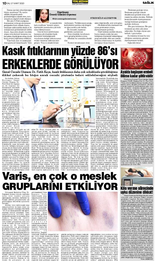 21 Mart 2023 Yeni Meram Gazetesi
