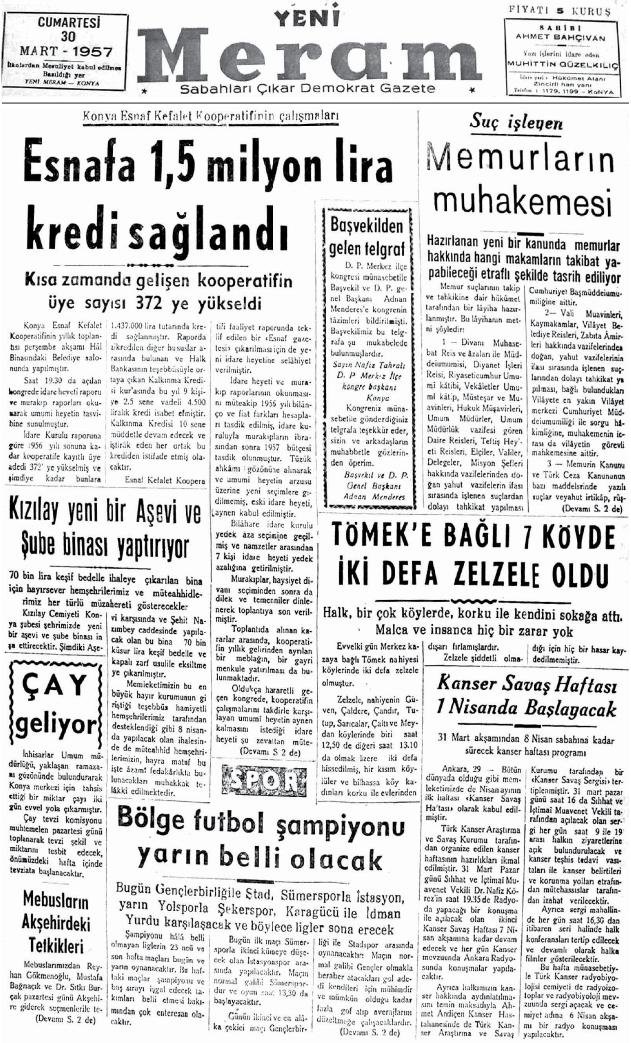 30 Mart 2023 Yeni Meram Gazetesi
