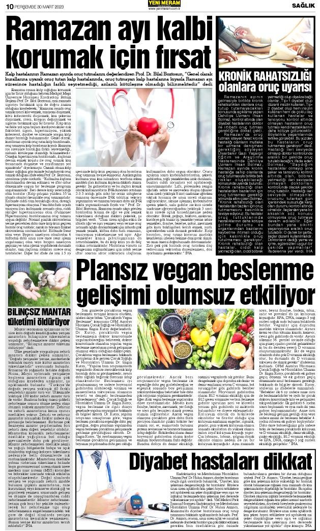 30 Mart 2023 Yeni Meram Gazetesi
