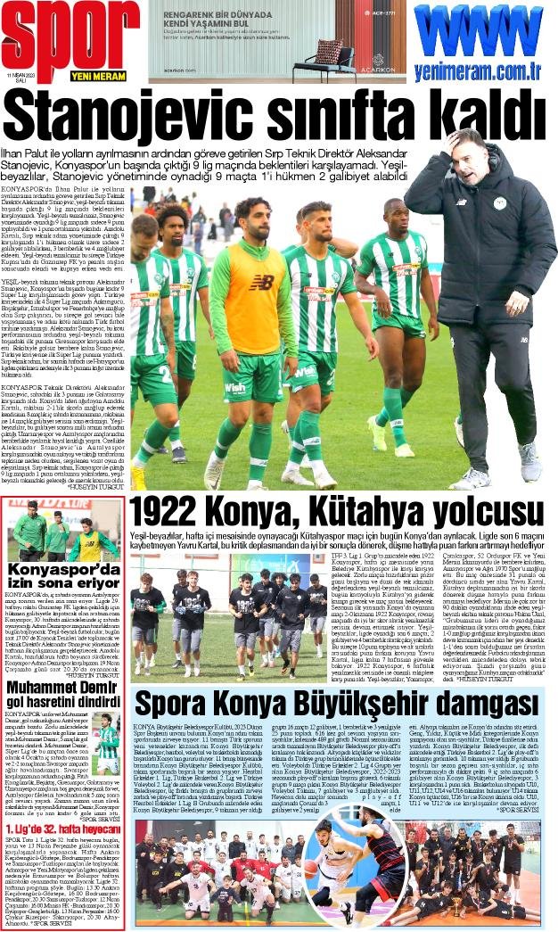 11 Nisan 2023 Yeni Meram Gazetesi
