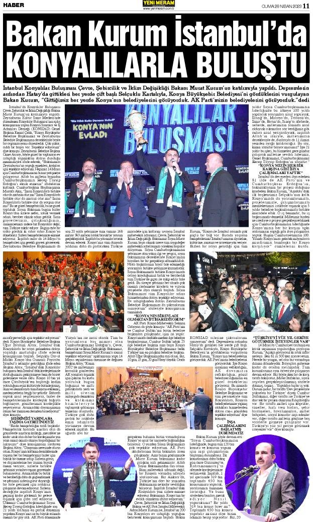 28 Nisan 2023 Yeni Meram Gazetesi
