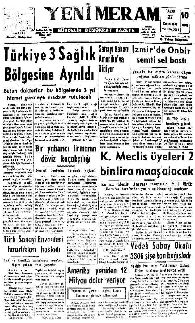 27 Kasım 2023 Yeni Meram Gazetesi
