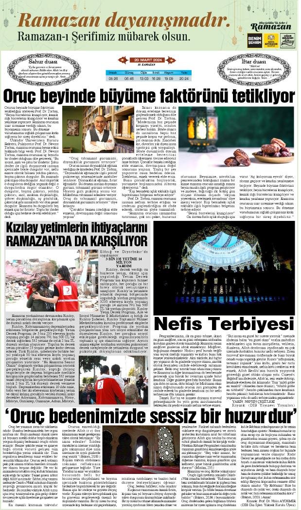 20 Mart 2024 Yeni Meram Gazetesi
