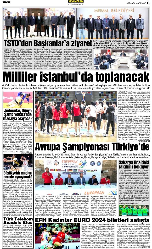 17 Mayıs 2024 Yeni Meram Gazetesi
