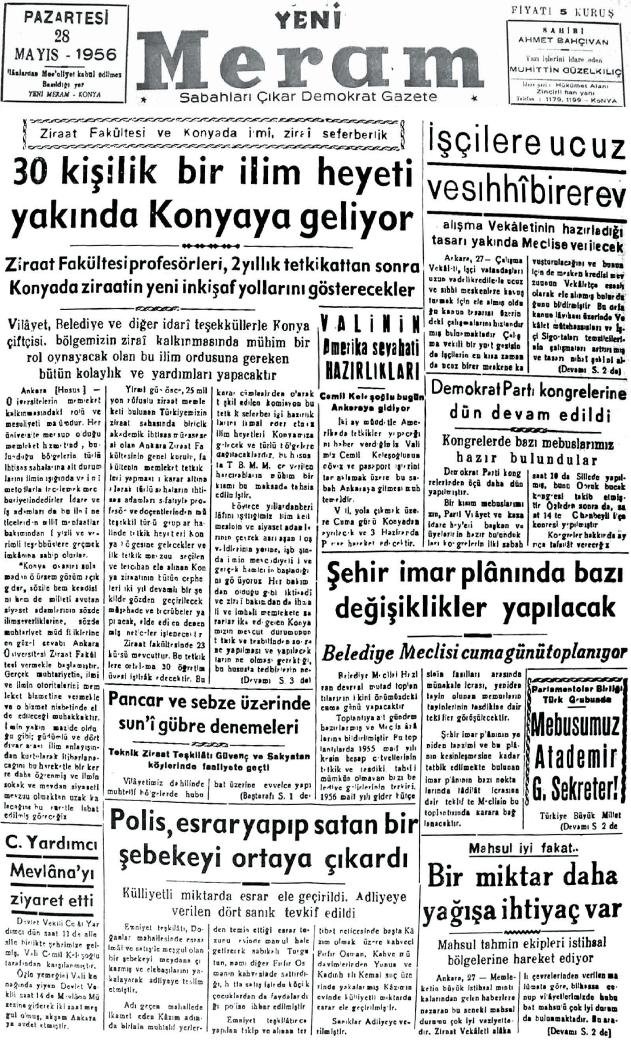 28 Mayıs 2024 Yeni Meram Gazetesi
